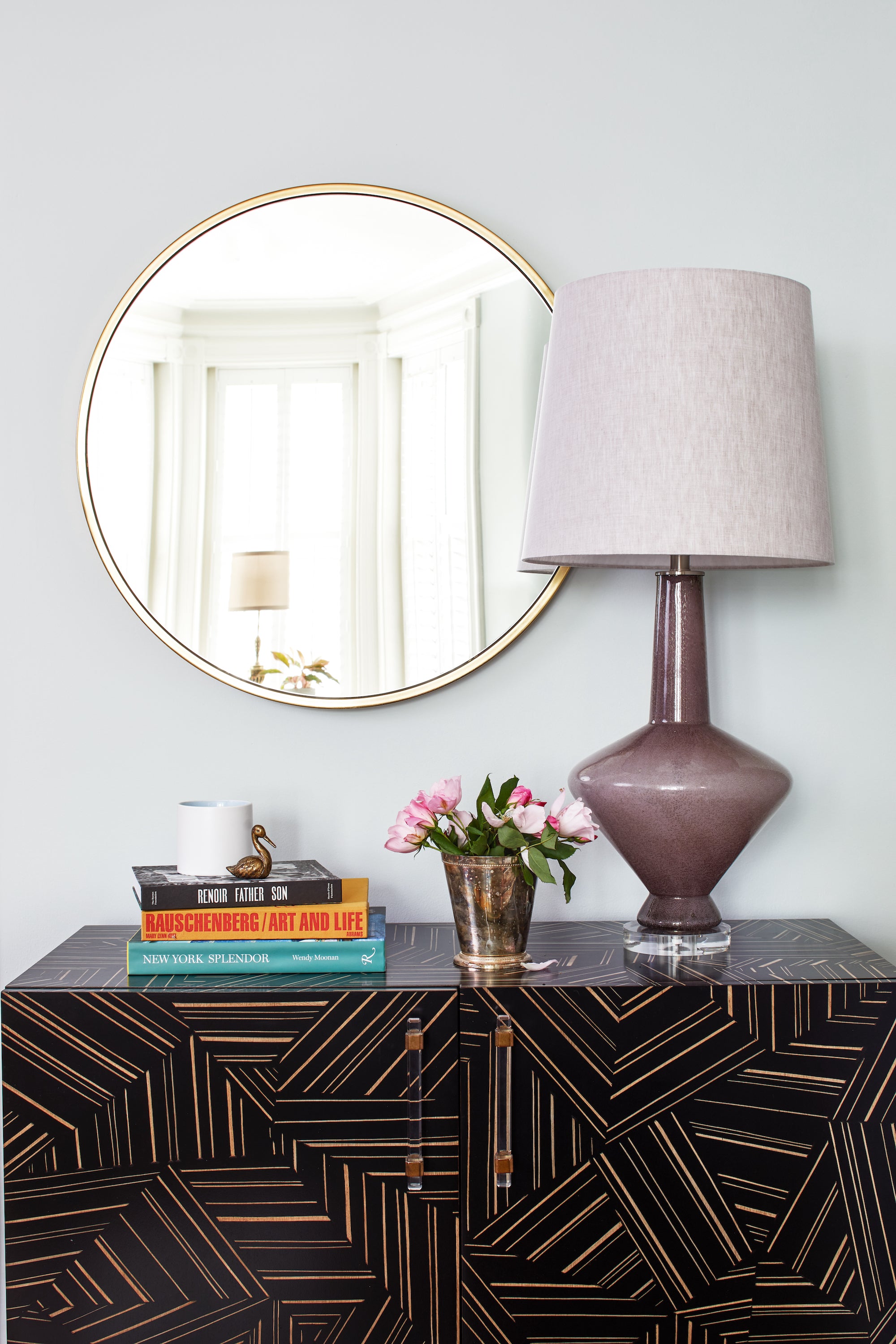 A styled cabinet by Lisa & Leroy.