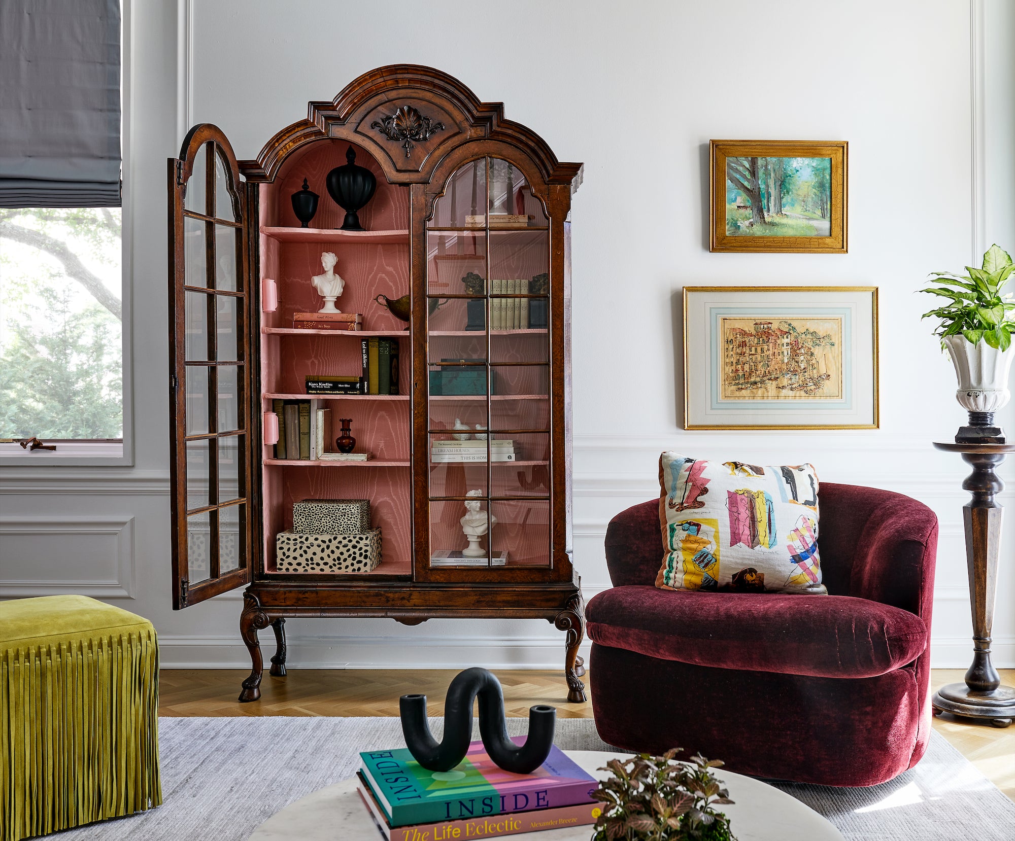 A curation of new and old furnishings, framed artwork, and statement pieces, by Lisa & Leroy.